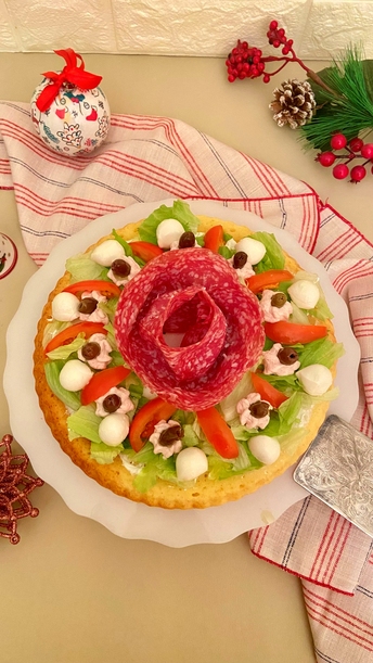 CROSTATA SALATA MORBIDA: ANTIPASTO DI NATALE