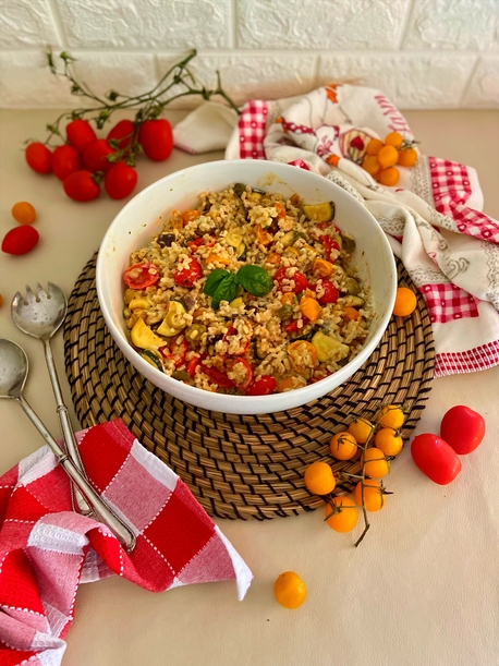 INSALATA D'ORZO CON VERDURE, RICETTA ESTIVA