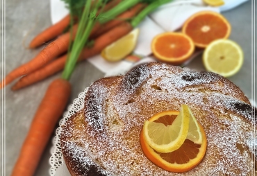 TORTA ACE VITAMINICA CON ARANCIA LIMONE E CAROTE