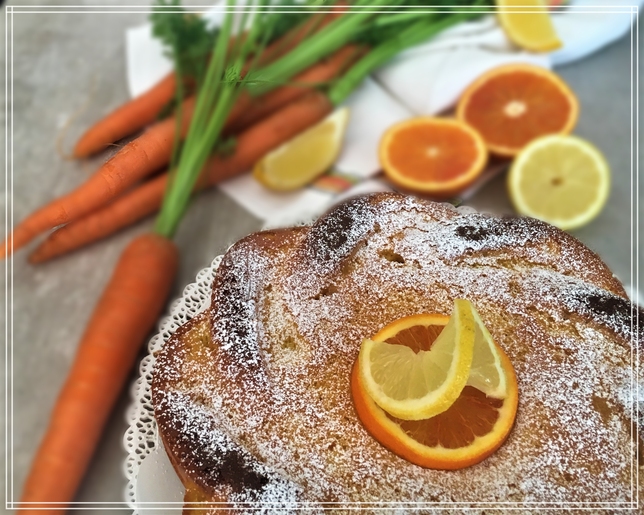 TORTA ACE VITAMINICA CON ARANCIA LIMONE E CAROTE