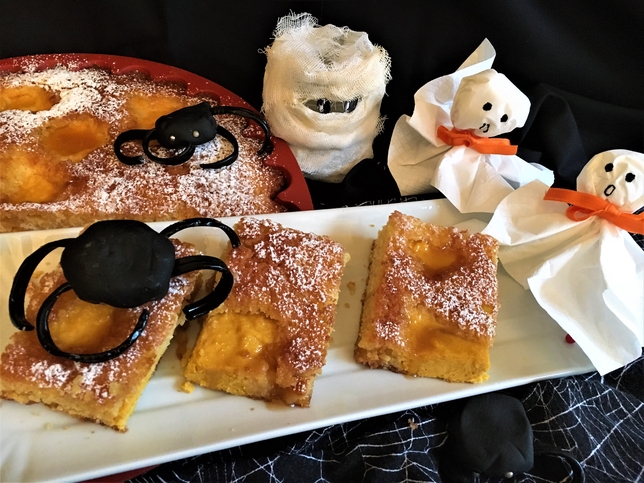TORTA DI HALLOWEEN CON FARINA DI MAIS E ZUCCA