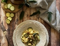 ORECCHIETTE CON STRACCIATELLA E ZUCCHINE